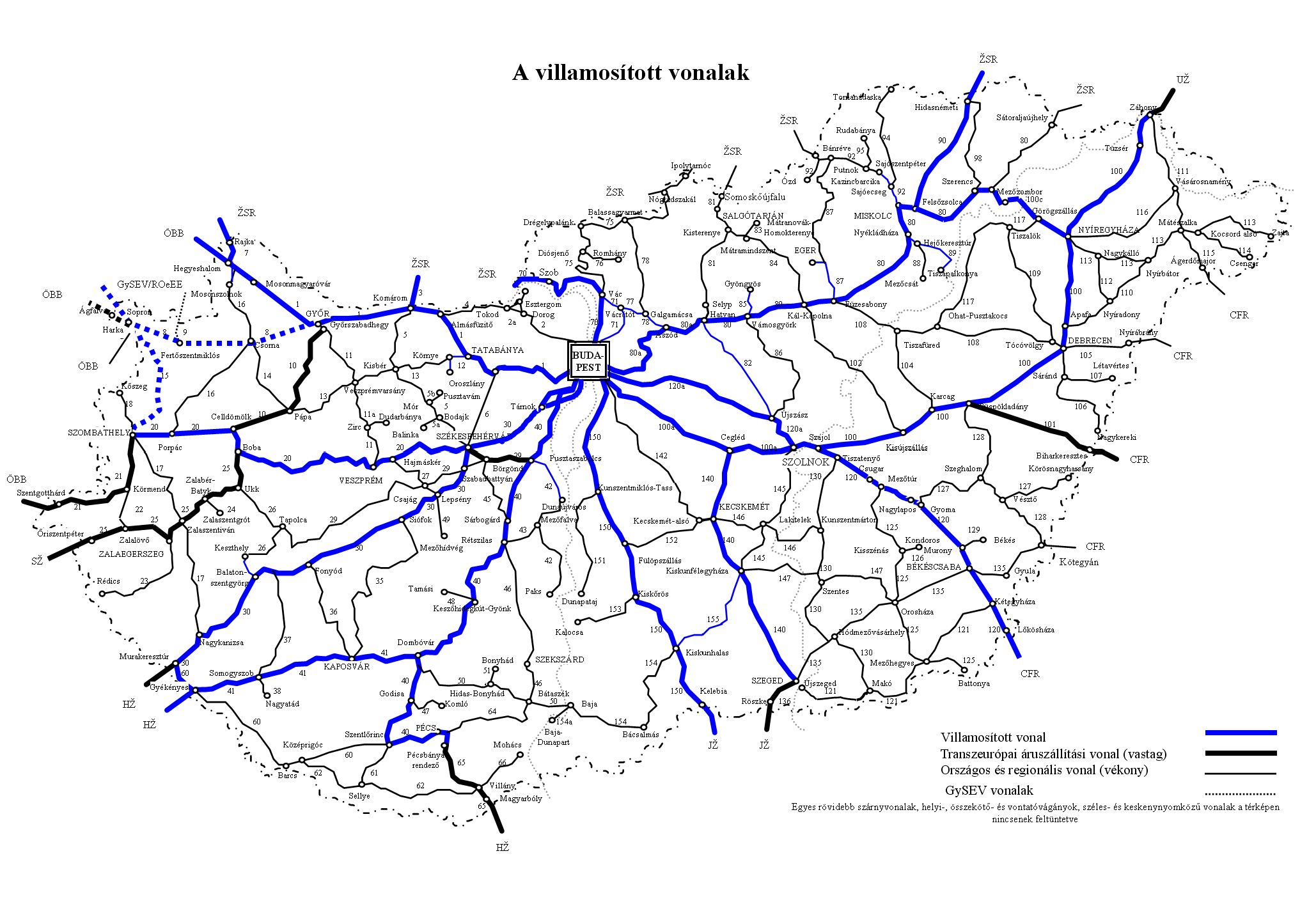 magyarország vasúthálózata térkép Vasúti térképek   Magyarország vasútállomásai és vasúti megállóhelyei magyarország vasúthálózata térkép
